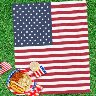 Cobertor De Velo Bandeira Patriótica Americana