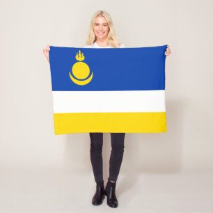 Cobertor De Velo Bandeira Patriótica da Buriácia