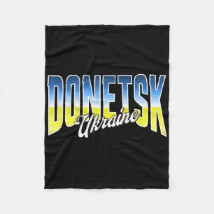 Cobertor De Velo Bandeira Patriótica da Ucrânia Donetsk Orgulho Nac