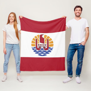 Cobertor De Velo bandeira Polinésia Francesa