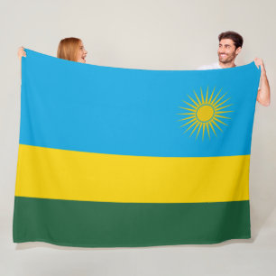 Cobertor De Velo Bandeira Ruandesa (Ruanda) (País Africano)