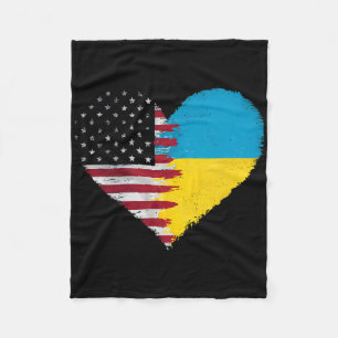 Cobertor De Velo Bandeira ucraniana americana América EUA Ucrânia I