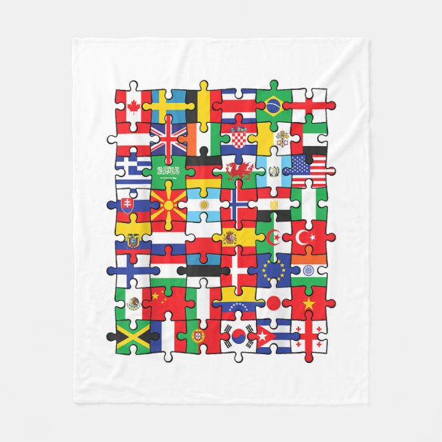 Cobertor De Velo Bandeiras de países de bandeira internacional mund (Frente)
