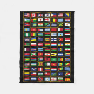 Cobertor De Velo Bandeiras Dos Países Do Mundo Internacional