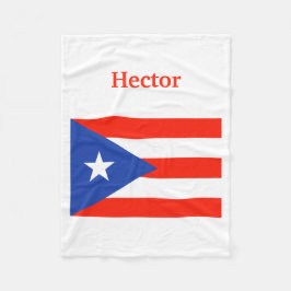 Cobertor De Velo Bandera porto-riquenha 4Hector de Boricua (nome)