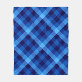 Cobertor De Velo Banheta de Xadrez Azul-Oceano Azul-Grécia Média