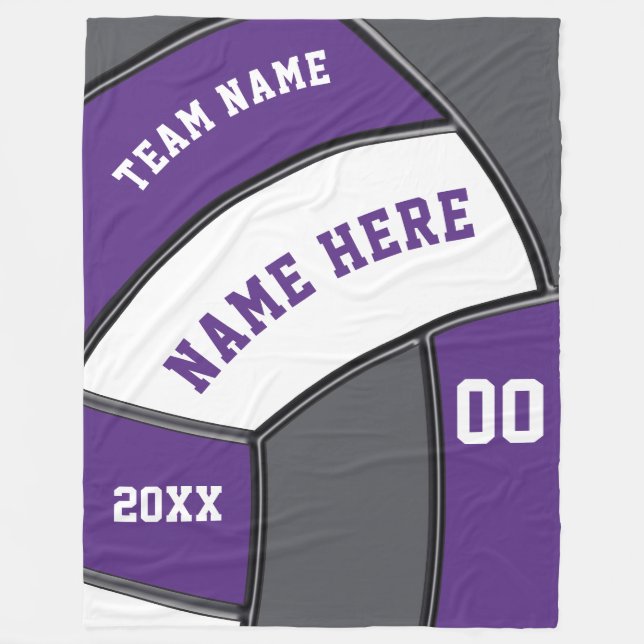 Cobertor De Velo Banheta Personalizada de Atirada de Voleibol (Frente)