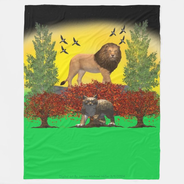 Cobertor De Velo Banquete por James Michael Miller (Frente)