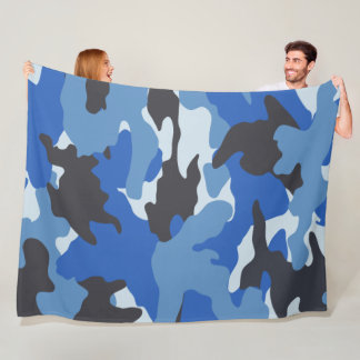 Cobertor De Velo Banquetes de velo militar legal Blue Camo