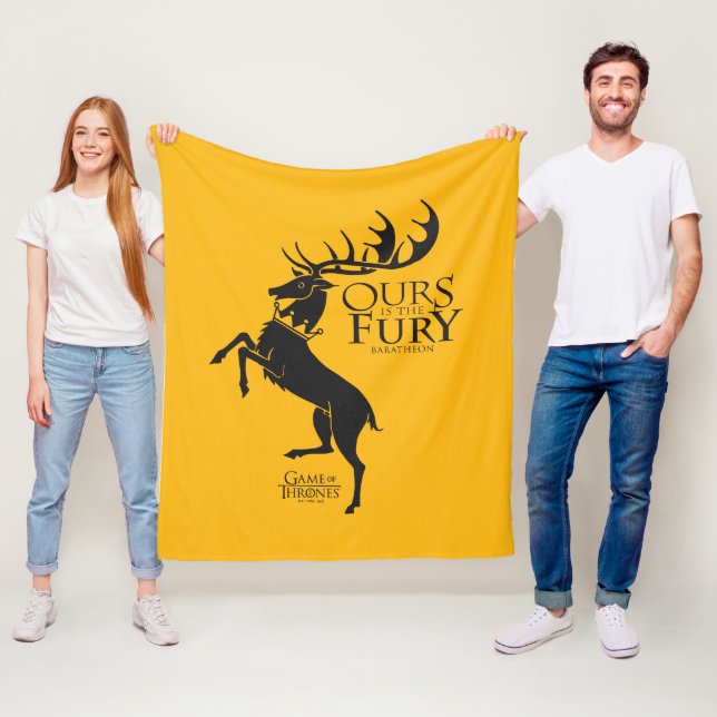 Cobertor De Velo Baratheon Sigil - Ours is the Fury (In Situ)