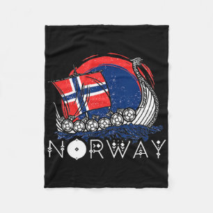 Cobertor De Velo Barco Bandeira Norueguesa Noruega Navio Viking Org