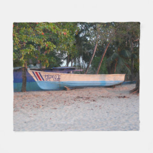Cobertor De Velo Barco de Pesca na praia de Tamarindo, Costa Rica