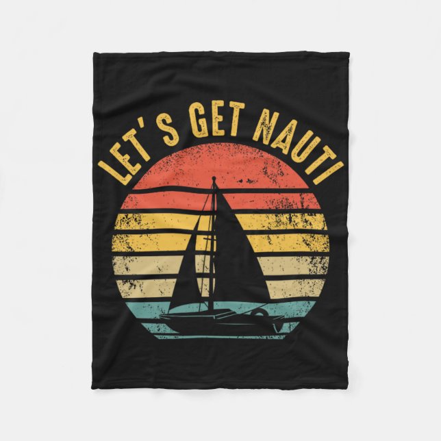 Cobertor De Velo Barco de vela à vela - Vamos do marinheiro de vele (Frente)