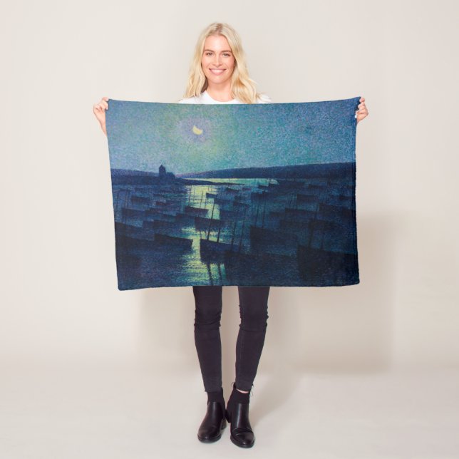 Cobertor De Velo Barcos de pesca à Lua (Camaret, França) (In Situ)