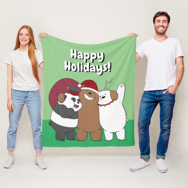Cobertor De Velo Bare Bears - Saudações de Época (In Situ)
