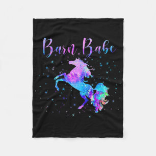 Cobertor De Velo Barn Babe Funny Horse Proprietário de Equestrian R
