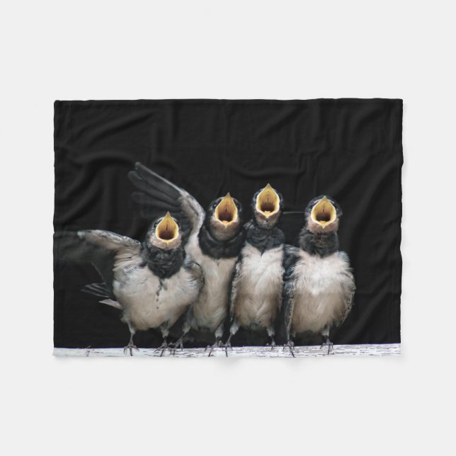 Cobertor De Velo Barn Swallow Singing (Frente (Horizontal))