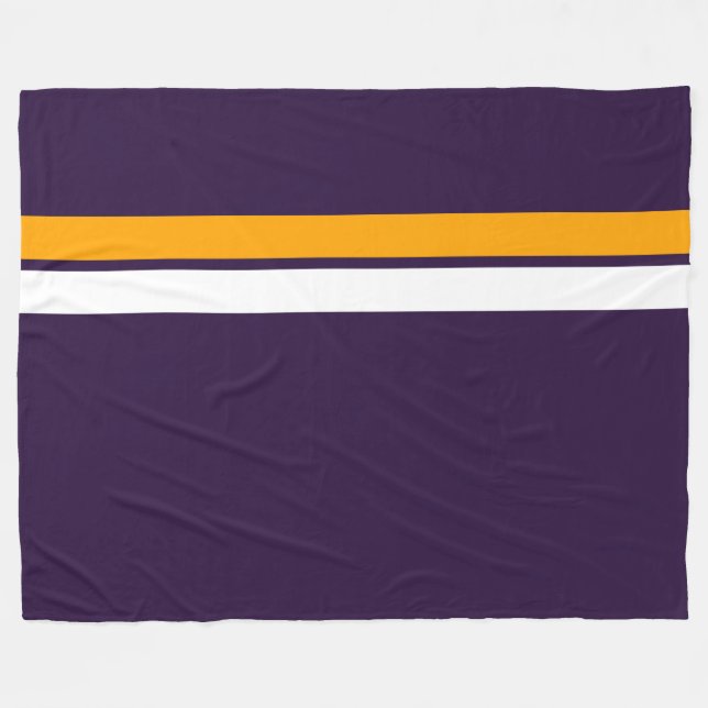 Cobertor De Velo Barra Superior Amarela Em Roxo Profundo (Frente (Horizontal))