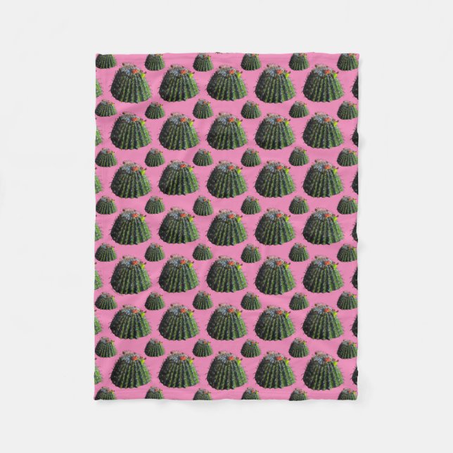 Cobertor De Velo Barrel Cactus Fleece Blanket (Frente)