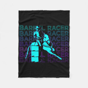 Cobertor De Velo Barrel Racer Barrel Racer Racing Horseback Barrel