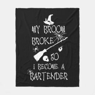 Cobertor De Velo Bartender Halloween