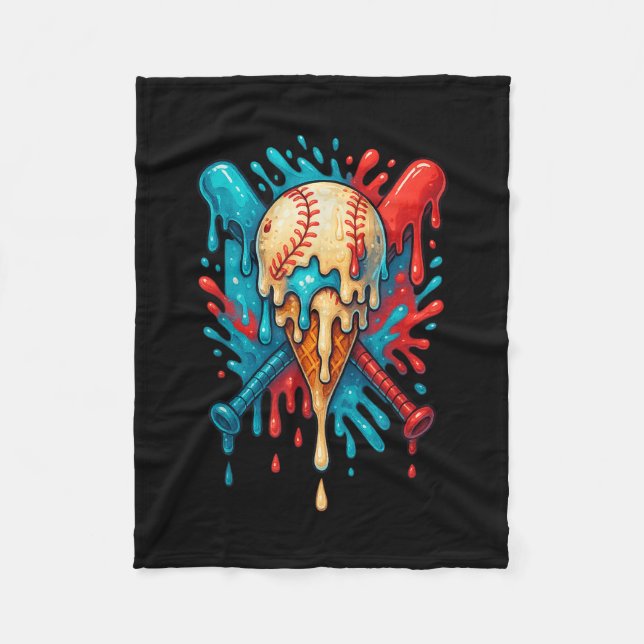 Cobertor De Velo Baseball Drip Baseball Lifestyle 101 Youth Boys Ic (Frente)