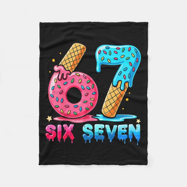 Cobertor De Velo Baseball Drip Number 67 Player Or 67th Birthday  (Frente)