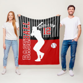 Cobertor De Velo Baseball ⚾ Esporte - Vermelho Escuro