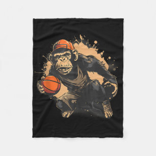 Cobertor De Velo Basquete Animal Art Nature Hoop Mont