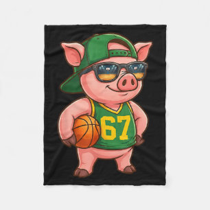 Cobertor De Velo Basquete engraçado G 67 gíria Gen Alpha Srts homen