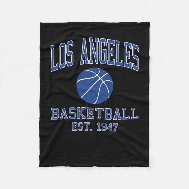 Cobertor De Velo Basquete Los Angeles (Frente)