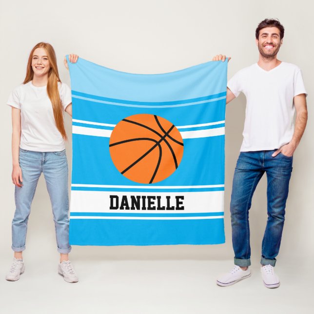 Cobertor De Velo Basquete para Crianças Personalizadas (In Situ)