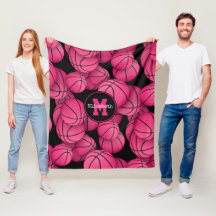 basquete personalizado preto rosa-quente
