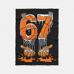 Cobertor De Velo Basquetebol 67 Seis Sete Divertido Gen Alpha Meme