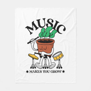 Cobertor De Velo Bateria de Planta Faz Música Você Cresce