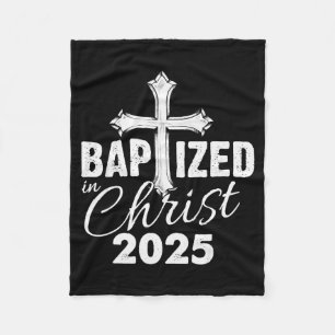 Cobertor De Velo Batizado Em Cristo 2025 - Cruz Cristã Salvação