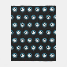 Cobertor De Velo Bats and Trees Against the Moon