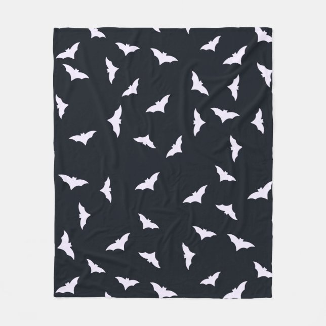 Cobertor De Velo Bats Black Fleece Blanket (Frente)