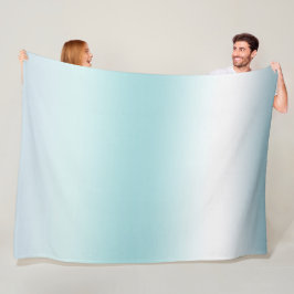 Cobertor De Velo Beach Aqua Blue Ombre