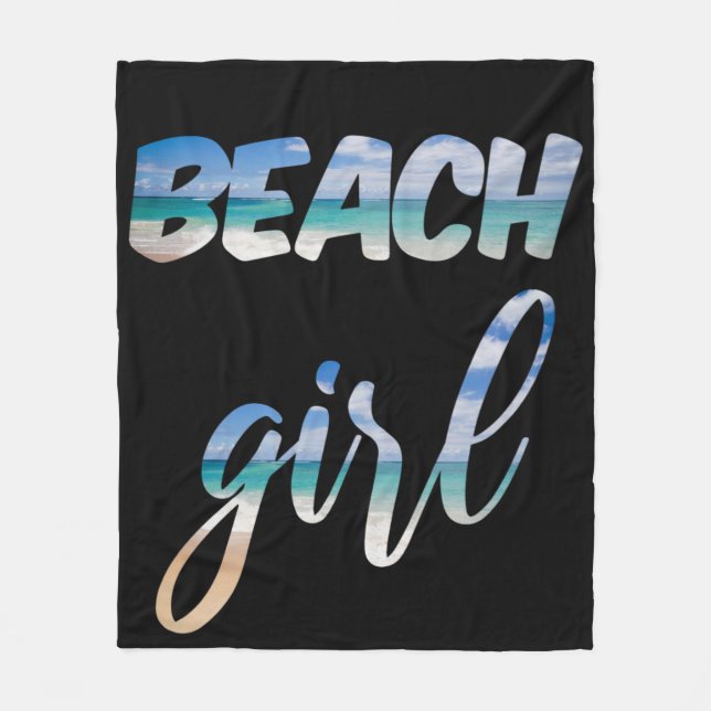 Cobertor De Velo Beach Girl (Frente)