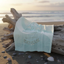 Cobertor De Velo Beach House Palm Trees Aqua ID623