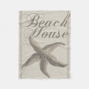 Cobertor De Velo Beach House Starfish Seashore