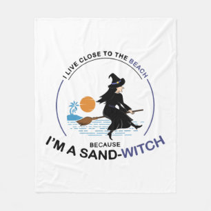 Cobertor De Velo Beach Sand-Witch para a Festa de Halloween
