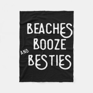 Cobertor De Velo Beaches Booze E Besties De Camisa Para Viagens Par
