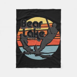 Cobertor De Velo Bear Lake Utah Esqui Aquático Esqui Aquático Retro
