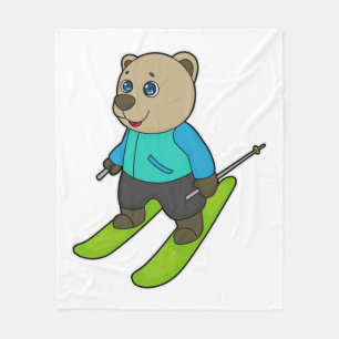 Cobertor De Velo Bear Skier Ski