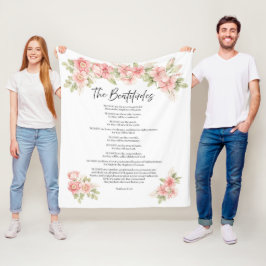 Cobertor De Velo Beatitudes de Floral Aquarela em Rosa