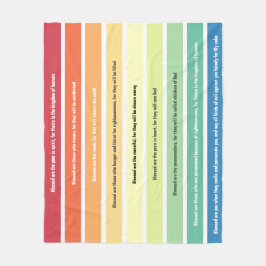 Cobertor De Velo Beatitudes Fleece Blanket