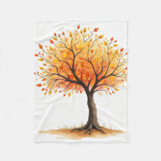 Cobertor De Velo Beautiful Autumn Tree Cozy Blanket