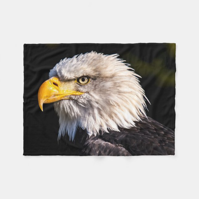 Cobertor De Velo Beautiful Close-up Bald Eagle picture (Frente (Horizontal))